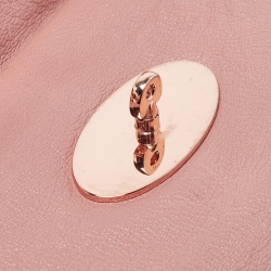 Pre Owned Mulberry Pink Leather Clemmie Clutch