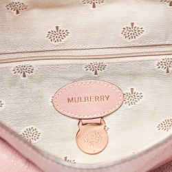 Pre Owned Mulberry Pink Leather Clemmie Clutch