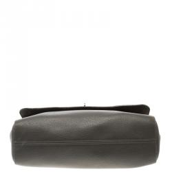 Mulberry Dark Grey Leather Lily Shoulder Bag