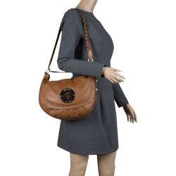 Mulberry Brown Grained Leather Daria Hobo