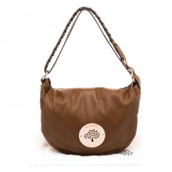 Mulberry Brown Grained Leather Daria Hobo