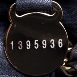 Pre Owned Mulberry Black Croc Embossed Leather Carter Bowler Bag