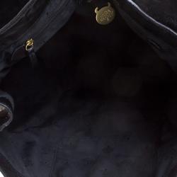Mulberry Black Leather Oversized Alexa Satchel
