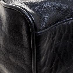 Mulberry Black Leather Oversized Alexa Satchel