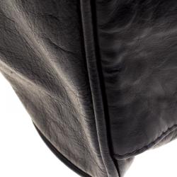 Mulberry Black Leather Oversized Alexa Satchel