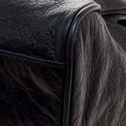 Mulberry Black Leather Oversized Alexa Satchel
