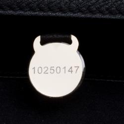 Pre Owned Mulberry Black Leather Studded Tessie Crossbody Bag