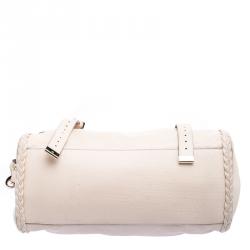 Mulberry Beige Leather Oversized Alexa Satchel