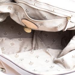 Mulberry Beige Leather Oversized Alexa Satchel