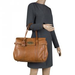 Pre Owned Mulberry Brown Leather Bayswater Satchel