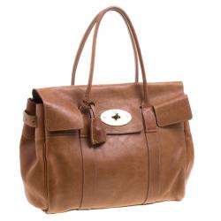 Pre Owned Mulberry Brown Leather Bayswater Satchel