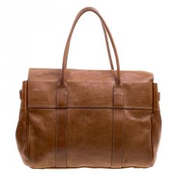 Pre Owned Mulberry Brown Leather Bayswater Satchel