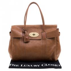Pre Owned Mulberry Brown Leather Bayswater Satchel