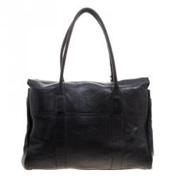 Pre Owned Mulberry Black Leather Bayswater Satchel
