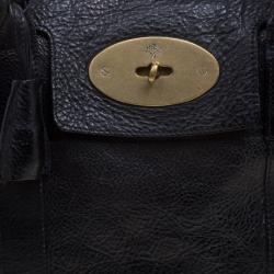 Pre Owned Mulberry Black Leather Bayswater Satchel