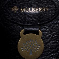 Pre Owned Mulberry Black Leather Bayswater Satchel