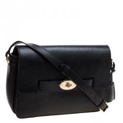 Pre Owned Mulberry Black Leather Bayswater Shoulder Bag