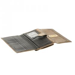 Mulberry Bronze Python Embossed Continental Wallet