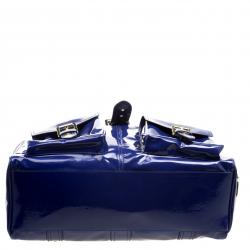 Mulberry Blue Patent Leather Roxanne Tote