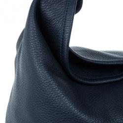 Pre Owned Mulberry Blue Leather Effie Hobo