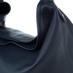 Pre Owned Mulberry Blue Leather Effie Hobo