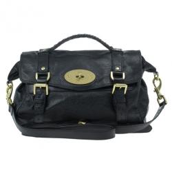 Pre Owned Mulberry Black Leather Alexa Cross Body Bag