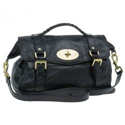 Pre Owned Mulberry Black Leather Alexa Cross Body Bag