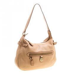 Pre Owned Mulberry Beige Leather Somerset Hobo