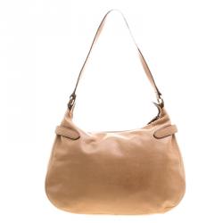 Pre Owned Mulberry Beige Leather Somerset Hobo