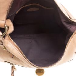 Pre Owned Mulberry Beige Leather Somerset Hobo