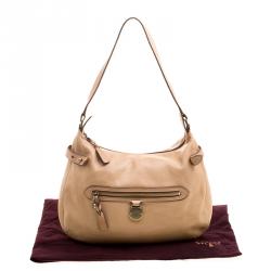 Pre Owned Mulberry Beige Leather Somerset Hobo