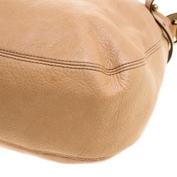 Pre Owned Mulberry Beige Leather Somerset Hobo