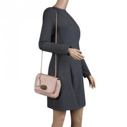 Pre Owned Mulberry Beige Leather Small Lily Shoulder Bag