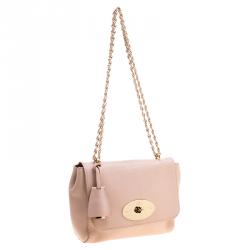 Pre Owned Mulberry Beige Leather Small Lily Shoulder Bag