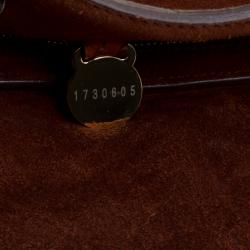 Pre Owned Mulberry Copper Python Embossed Leather Bayswater Satchel