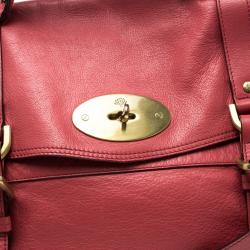 Mulberry Red Leather Oversized Alexa Satchel