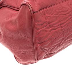 Mulberry Red Leather Oversized Alexa Satchel