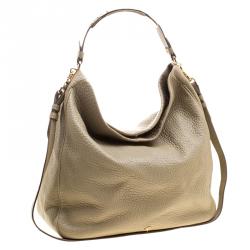 Pre Owned Mulberry Light Green Leather Evelina Hobo