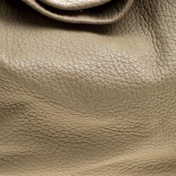 Pre Owned Mulberry Light Green Leather Evelina Hobo