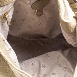Pre Owned Mulberry Light Green Leather Evelina Hobo