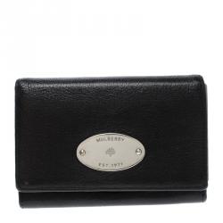 Mulberry Black Leather Small Continental Wallet