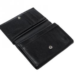 Mulberry Black Leather Small Continental Wallet
