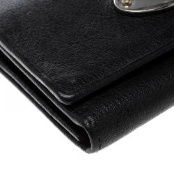 Mulberry Black Leather Small Continental Wallet