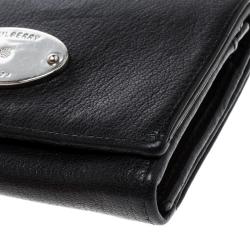 Mulberry Black Leather Small Continental Wallet