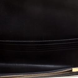 Mulberry Black Leather Darley Chain Clutch