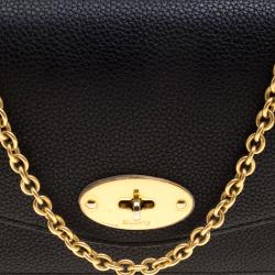 Mulberry Black Leather Darley Chain Clutch