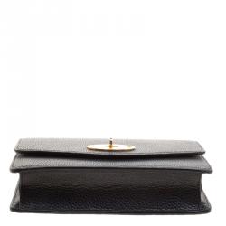 Mulberry Black Leather Darley Chain Clutch