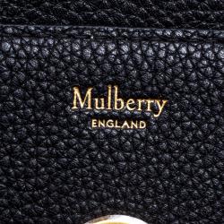 Mulberry Black Leather Darley Chain Clutch