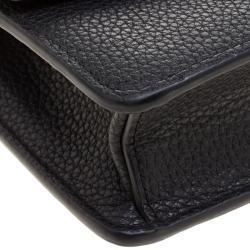 Mulberry Black Leather Darley Chain Clutch