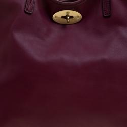 Mulberry Burgundy Nappa Soft Leather Medium Dorset Tote